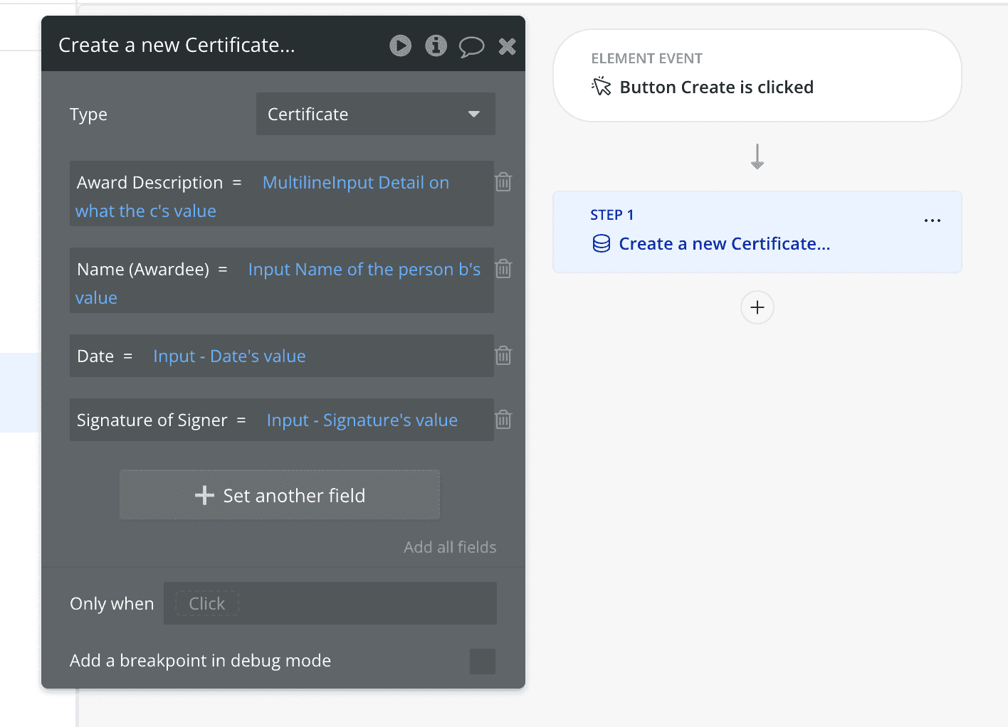 Creating Certificate