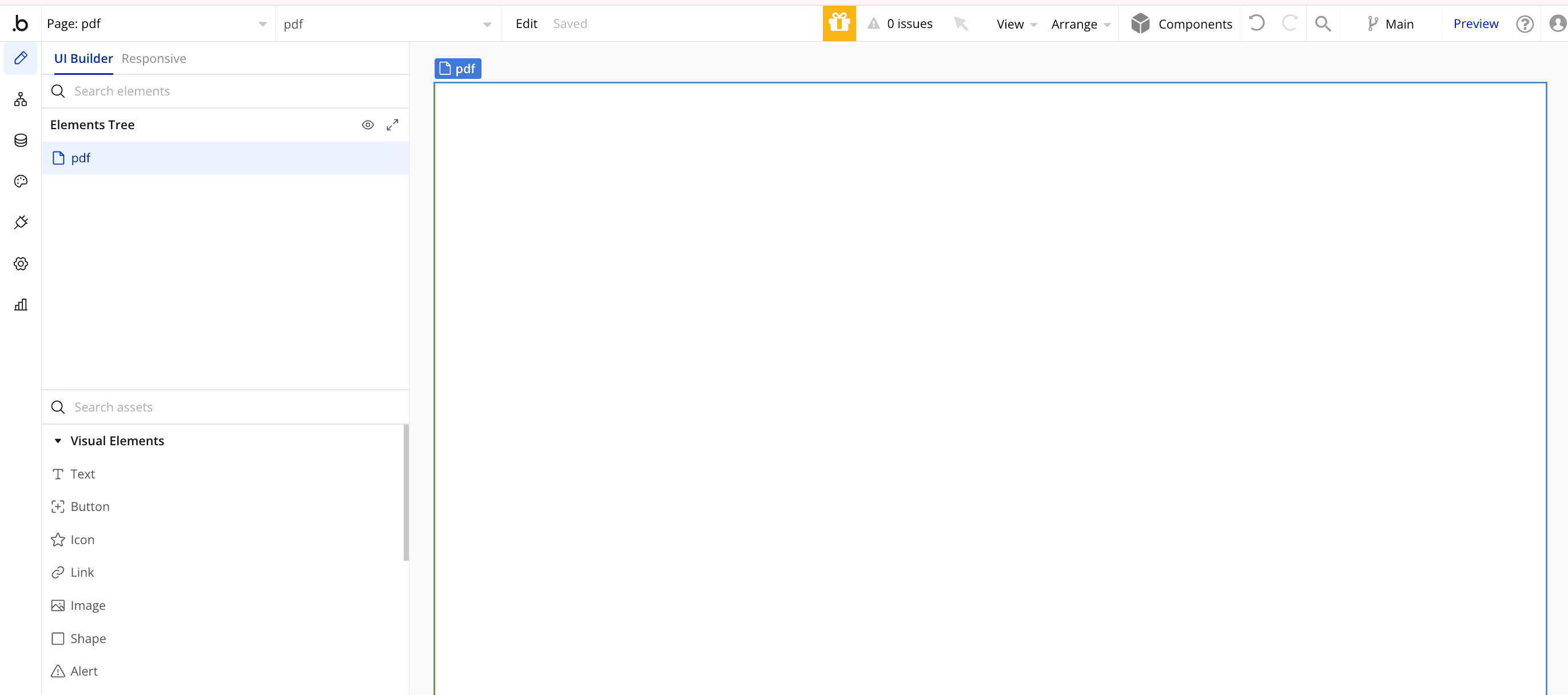 Creating a 'PDF' page in your Bubble app