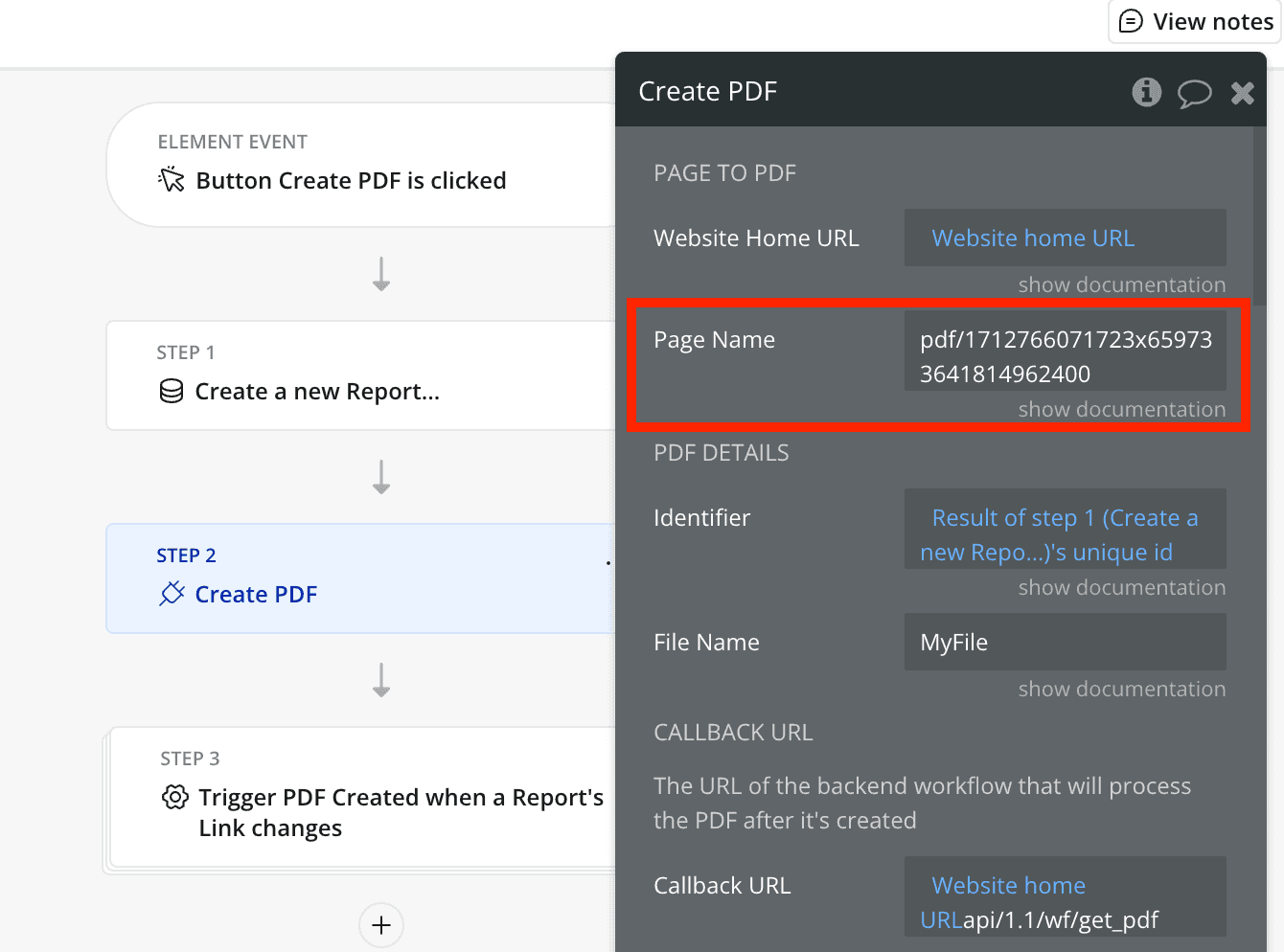 Appending unique ID to page name