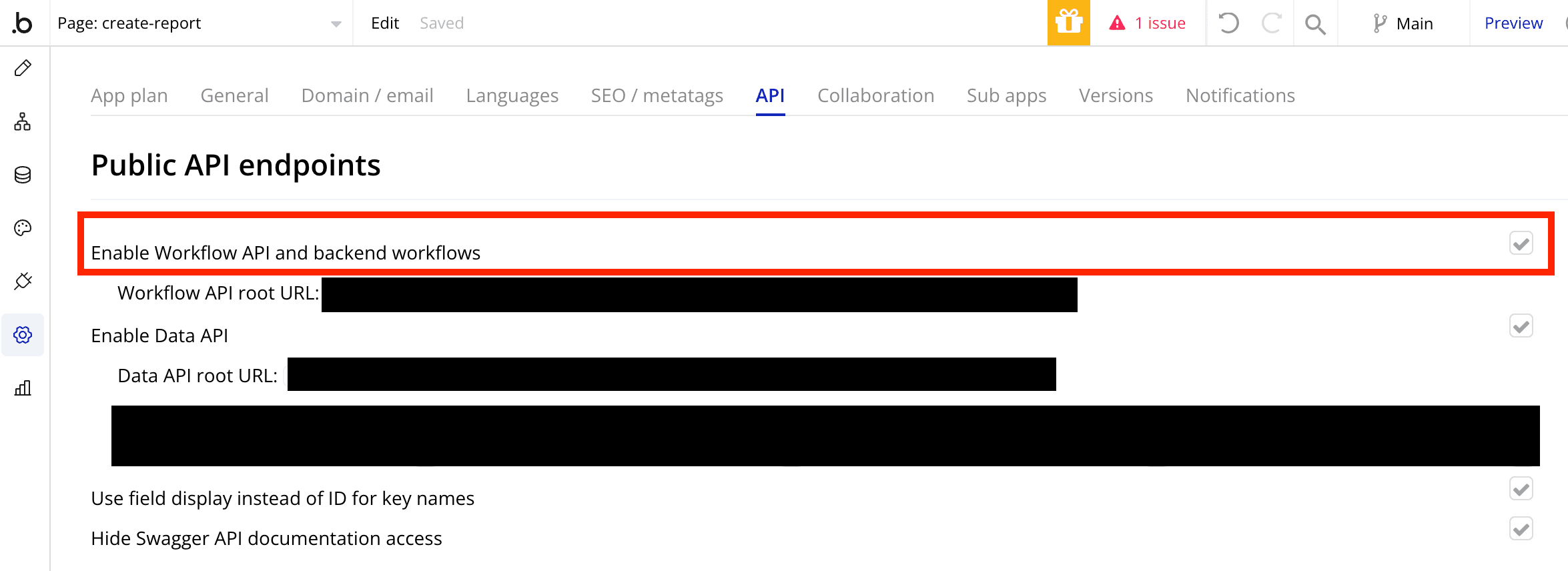 Enabling backend workflows